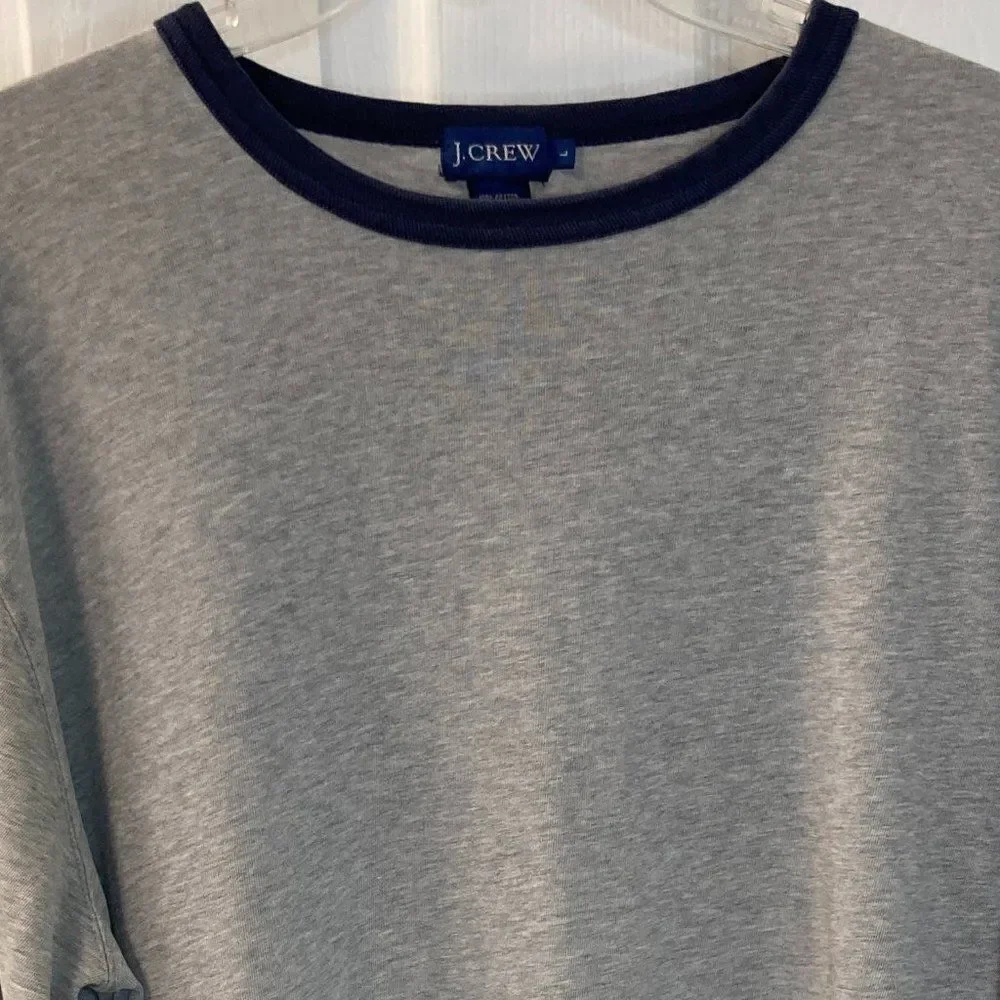 J. Crew Chunky Oversized Heavy Long Sleeve T-Shirt Size Large
